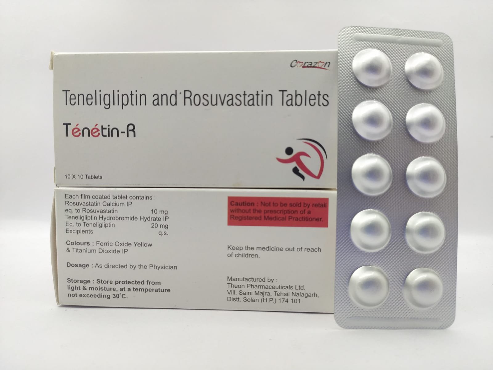 Teneligliptin 20mg with Rosuvastatin 10mg Tablet