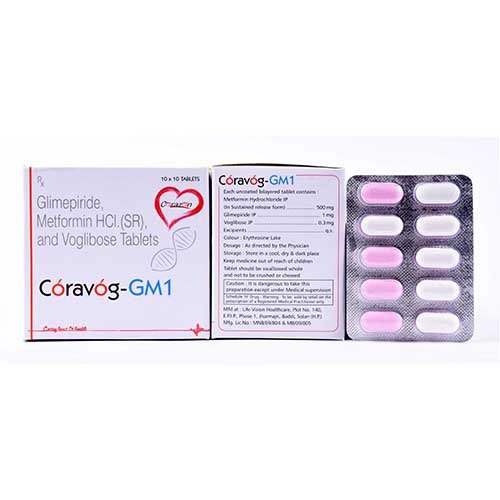 Glimepiride Metformin(SR) Voglibose Tablet