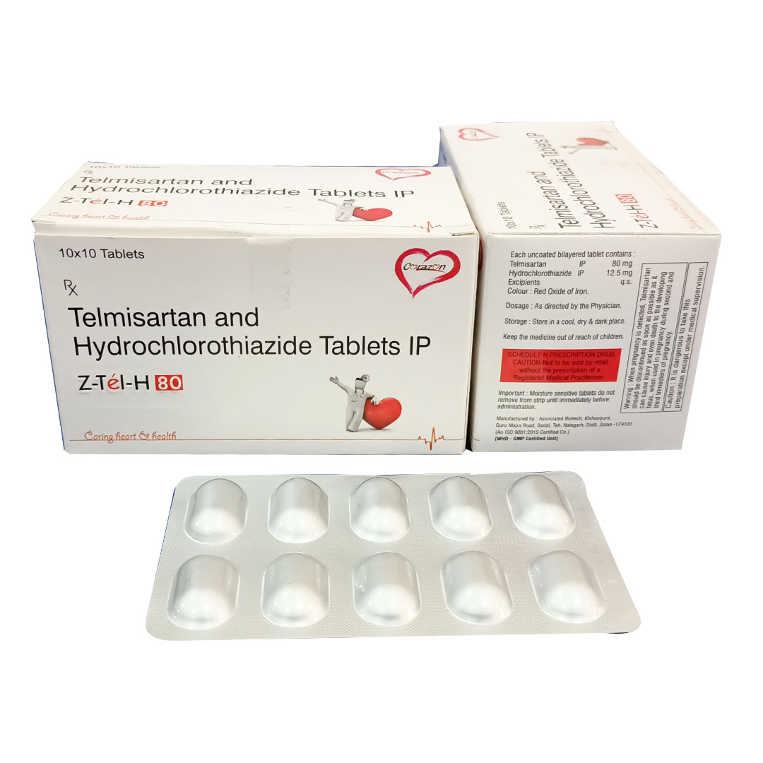 Telmisartan 80mg Hydrochlorothiazide 12.5 mg Tablet
