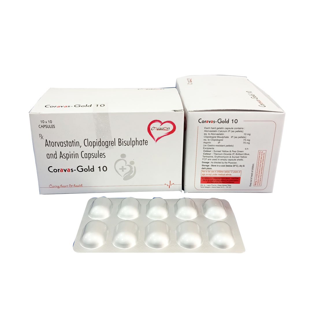 Atorvastatin, Clopidogrel Bisulphate and Aspirin Capsules