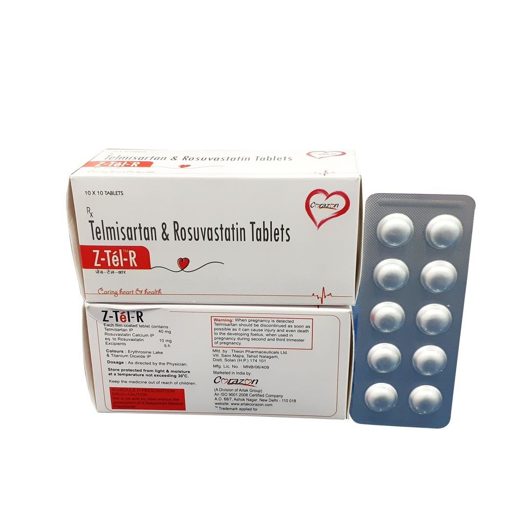 Telmisartan 40mg Rosuvastatin 10mg Tablet