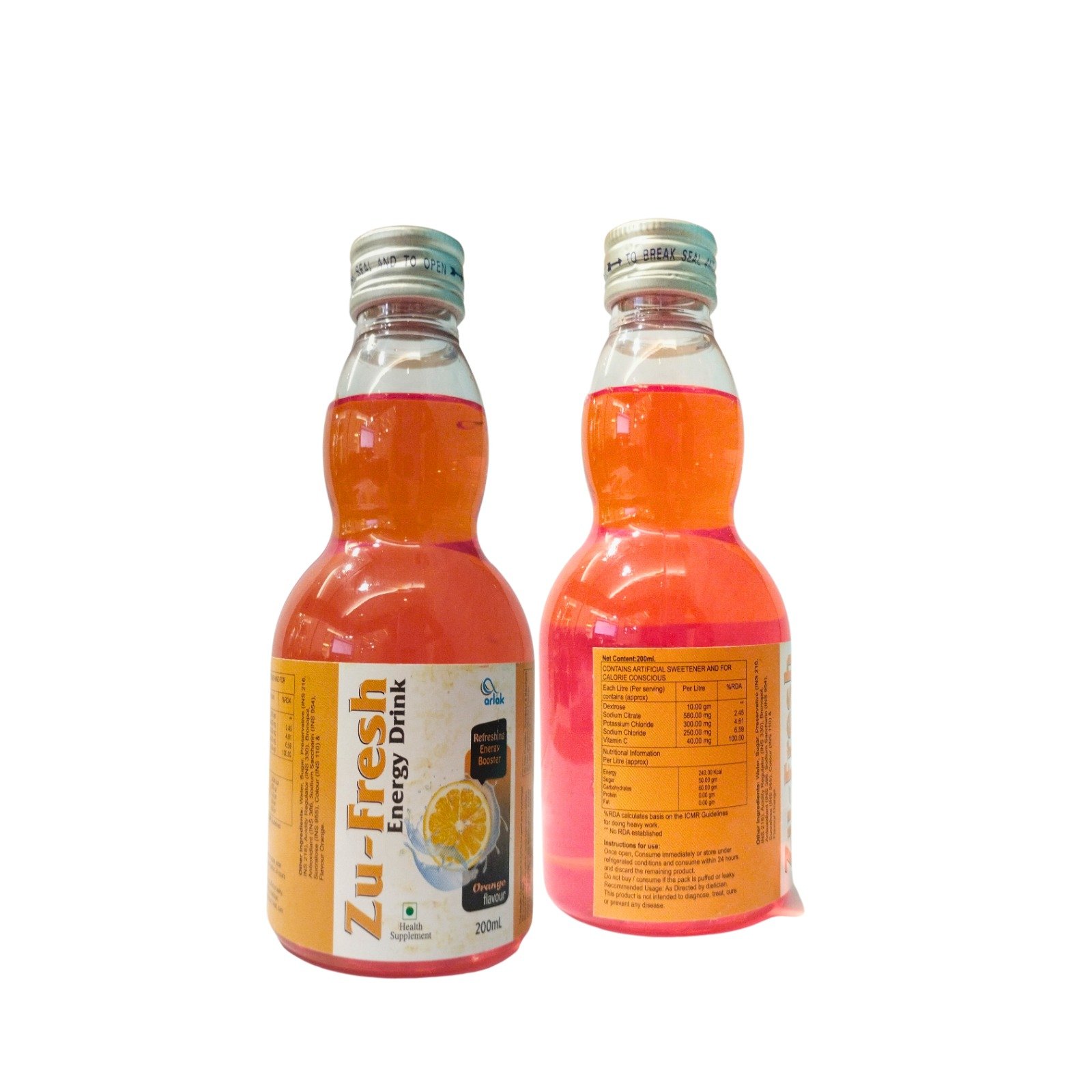 Zu-Fresh Energy Drink ( Orange )