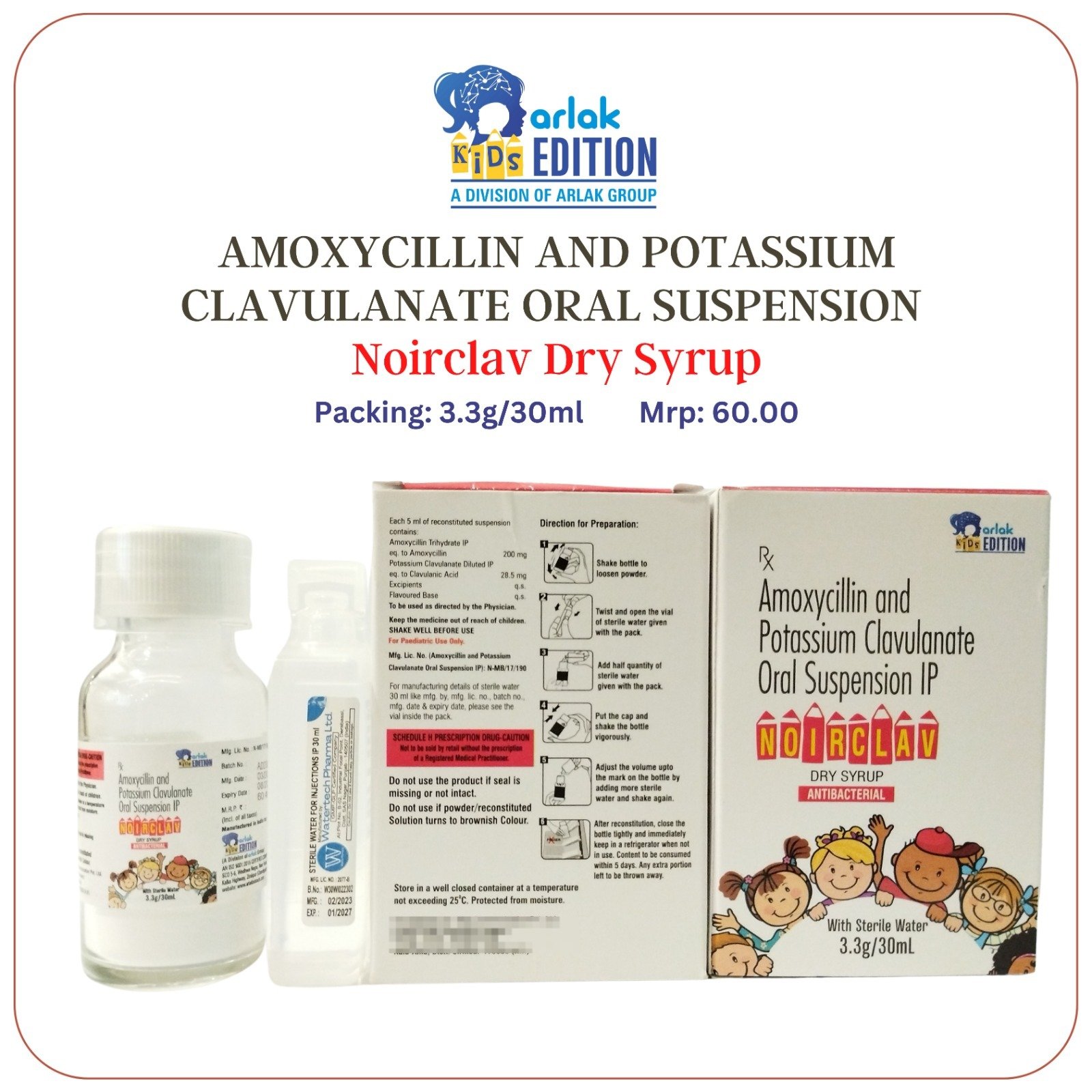 Noirclav Dry Syrup( Glass Bottle )