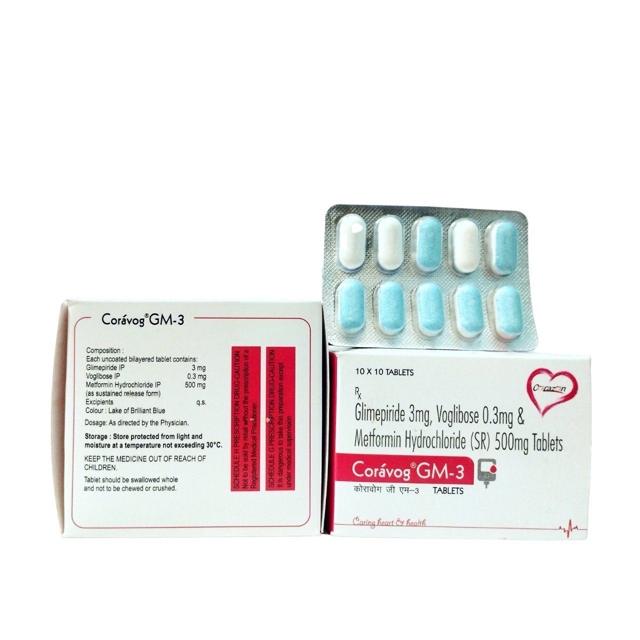 Glimepiride Metformin(SR) Voglibose Tablet